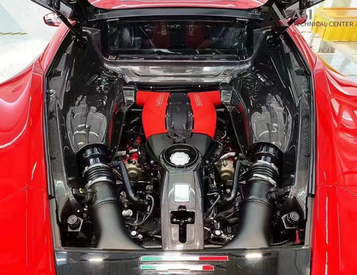 488 Ferrari Body Kit ξηρό κάλυμμα κινητήρα από ανθρακονήματα OEM