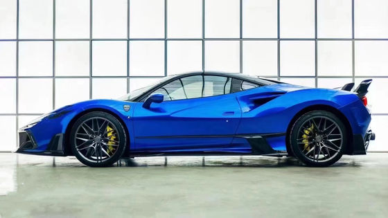 Γαλάζιο F8 Ferrari Body Kit F8 MSY Στυλ Μπροστά Μπάμπερ Λίπ Body Kit Spoiler Πλευρές φούστες