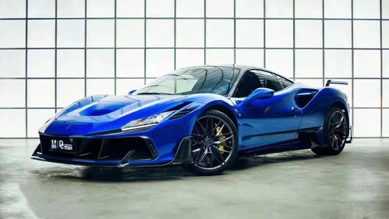 Γαλάζιο F8 Ferrari Body Kit F8 MSY Στυλ Μπροστά Μπάμπερ Λίπ Body Kit Spoiler Πλευρές φούστες