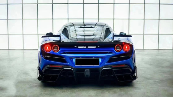 Γαλάζιο F8 Ferrari Body Kit F8 MSY Στυλ Μπροστά Μπάμπερ Λίπ Body Kit Spoiler Πλευρές φούστες