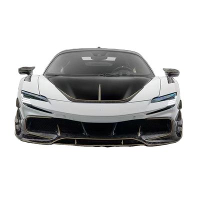 SF90 Ferrari Body Kit MSY Στυλ Ανθρακονήματα πίσω προφυλακτήρα χείλη Spoiler πλευρική φούστα