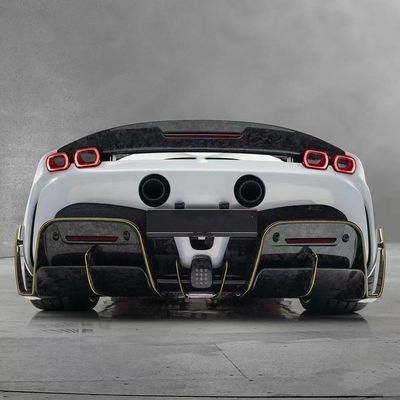 SF90 Ferrari Body Kit MSY Στυλ Ανθρακονήματα πίσω προφυλακτήρα χείλη Spoiler πλευρική φούστα