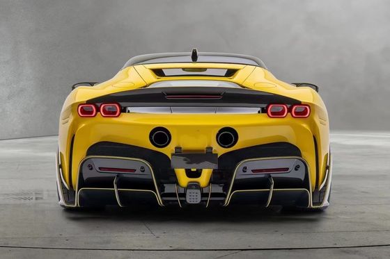 SF90 Ferrari Body Kit MSY Στυλ Ανθρακονήματα πίσω προφυλακτήρα χείλη Spoiler πλευρική φούστα