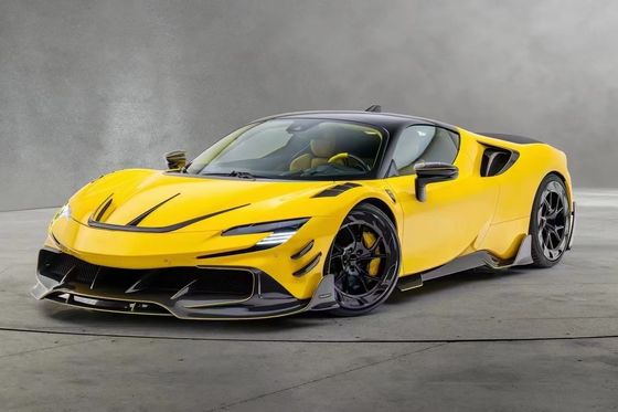 SF90 Ferrari Body Kit MSY Στυλ Ανθρακονήματα πίσω προφυλακτήρα χείλη Spoiler πλευρική φούστα