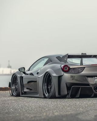 458 Ferrari Body Kit LB Style Μπροστά και πίσω προφυλακτήρα 2011 - 2014 Hood Spoiler για αυτοκίνητο