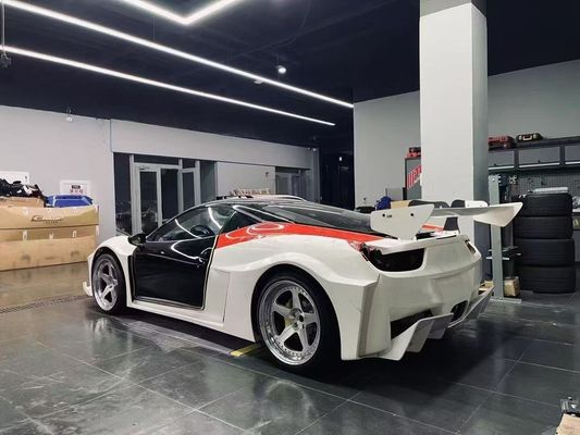 458 Ferrari Body Kit LB Style Μπροστά και πίσω προφυλακτήρα 2011 - 2014 Hood Spoiler για αυτοκίνητο