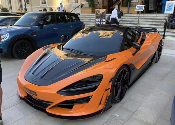 Για McLaren 720s ξηρό υλικό από ανθρακονήματα 720s αναβαθμισμένο υλικό από ανθρακονήματα με στυλ MSY μπροστινό και πίσω προφυλακτήρα σπόιλερ πλατύσωμα