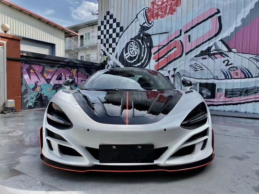 Για McLaren 720s ξηρό υλικό από ανθρακονήματα 720s αναβαθμισμένο υλικό από ανθρακονήματα με στυλ MSY μπροστινό και πίσω προφυλακτήρα σπόιλερ πλατύσωμα