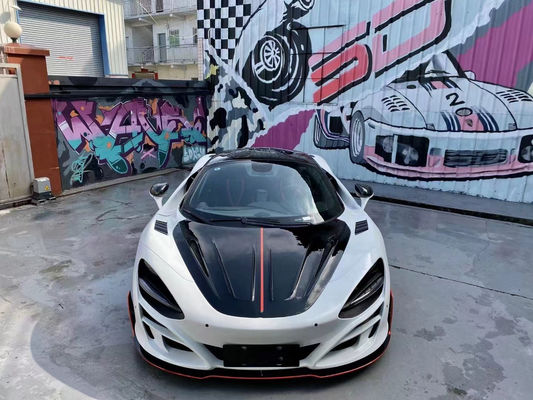 Για McLaren 720s ξηρό υλικό από ανθρακονήματα 720s αναβαθμισμένο υλικό από ανθρακονήματα με στυλ MSY μπροστινό και πίσω προφυλακτήρα σπόιλερ πλατύσωμα