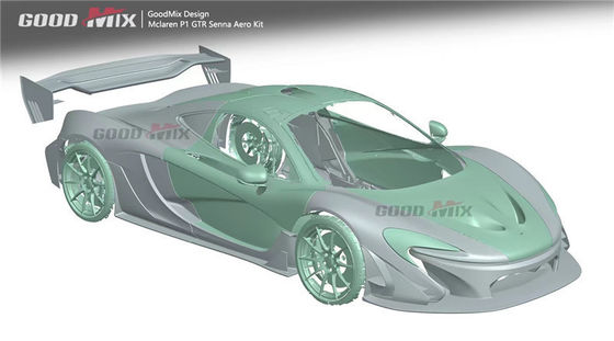 Για το McLaren P1 Body Kit P1 Αναβαθμισμένο GTR Style Μπροστά και πίσω Σπόιλερ προφυλακτήρα