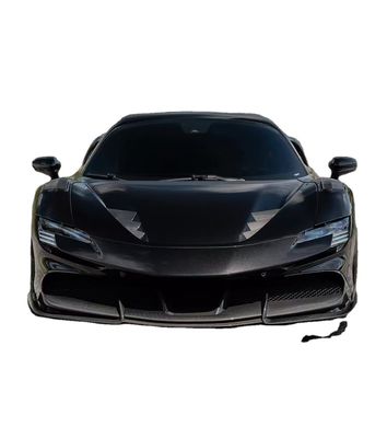 SF90 Ferrari Carbon Fiber Body Kit 1016 Στυλ Μπροστά χείλη Αεροδομή Μαύρο Σπόιλερ Φέντερ
