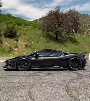 SF90 Ferrari Carbon Fiber Body Kit 1016 Στυλ Μπροστά χείλη Αεροδομή Μαύρο Σπόιλερ Φέντερ