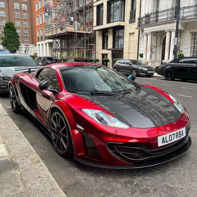 MP4 12C ΜακΛάρεν Κουτί Σώματος MSY Στυλ μπροστινό πίσω προφυλακτήρα σπόιλερ πλατύσωμα Κουτί Κόκκινο Μαύρο
