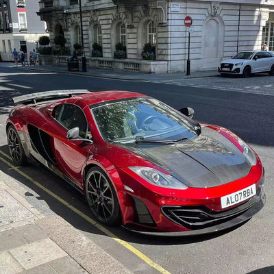 MP4 12C ΜακΛάρεν Κουτί Σώματος MSY Στυλ μπροστινό πίσω προφυλακτήρα σπόιλερ πλατύσωμα Κουτί Κόκκινο Μαύρο