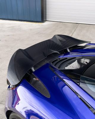 Μπλε 720s Wide Body Kit McLaren Carbon Fiber Μπροστά χείλη διάχυσης