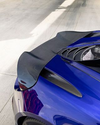 Μπλε 720s Wide Body Kit McLaren Carbon Fiber Μπροστά χείλη διάχυσης