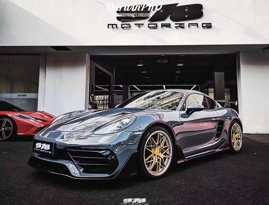 Νέο προϊόν για την Porsche 718 Boxster Kit 718 Αναβαθμισμένο στυλ PD μπροστινό και πίσω προφυλακτήρα Tuyere Spoilers