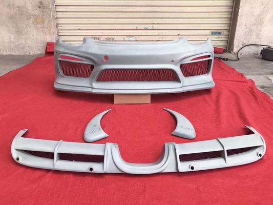 Προϊόντα πλαστικού PU για Porsche Boxster 981 Τροφοδοσία σώματος Boxster 981 Αναβαθμισμένο GT4 Μπροστά και πίσω σπόιλερ προφυλακτήρα