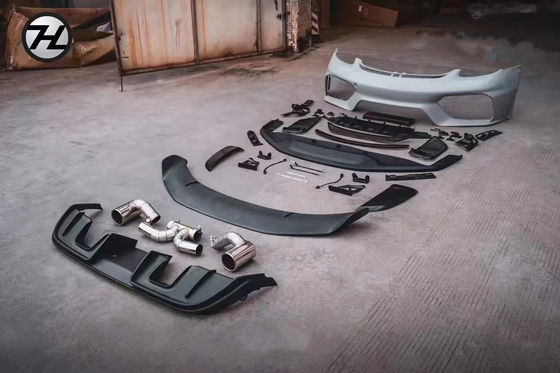 Υλικό πλαστικού PP 718 Boxster Kit 718 Αναβαθμισμένο στυλ GT4 Μπροστά και πίσω προφυλακτήρες