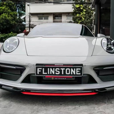 Για την Porsche 911 992 Κιτ σώματος από ανθρακονήματα 911 992 αναβαθμισμένο TechArt Style Μπροστά φτυάρι διασκορπιστήριος σπόιλερ πλάγια φούστα κιτ σώματος