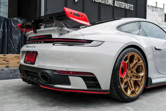 Για την Porsche 911 992 Κιτ σώματος από ανθρακονήματα 911 992 αναβαθμισμένο TechArt Style Μπροστά φτυάρι διασκορπιστήριος σπόιλερ πλάγια φούστα κιτ σώματος
