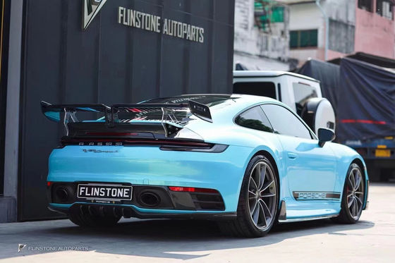 Για την Porsche 911 992 Κιτ σώματος από ανθρακονήματα 911 992 αναβαθμισμένο TechArt Style Μπροστά φτυάρι διασκορπιστήριος σπόιλερ πλάγια φούστα κιτ σώματος