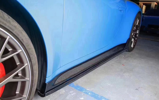 Για την Porsche 911 992 Κιτ σώματος από ανθρακονήματα 911 992 αναβαθμισμένο TechArt Style Μπροστά φτυάρι διασκορπιστήριος σπόιλερ πλάγια φούστα κιτ σώματος
