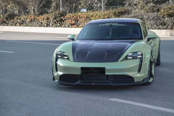 Νέο προϊόν για την Porsche Taycan Κουτί σώματος από ανθρακονήματα Taycan Wide Bodyki Front Shovel Side Skirt Spoiler Diffuser