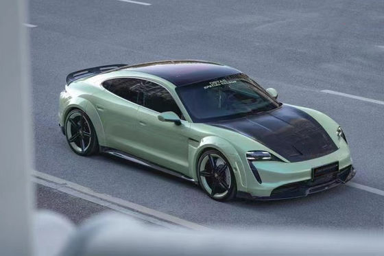 Νέο προϊόν για την Porsche Taycan Κουτί σώματος από ανθρακονήματα Taycan Wide Bodyki Front Shovel Side Skirt Spoiler Diffuser