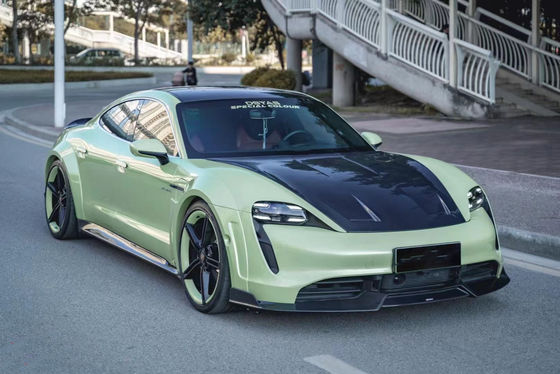 Νέο προϊόν για την Porsche Taycan Κουτί σώματος από ανθρακονήματα Taycan Wide Bodyki Front Shovel Side Skirt Spoiler Diffuser