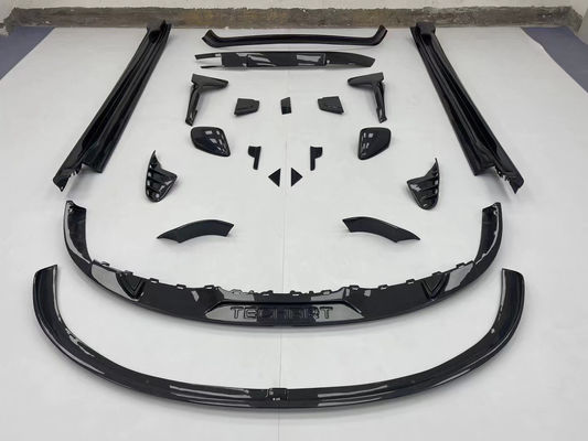 Για την Porsche Taycan Κιτ σώματος από ανθρακονήματα Taycan Upgrade Tech Style Κιτ σώματος από ανθρακονήματα με εμπρόσθιο διάχυμα χείλου