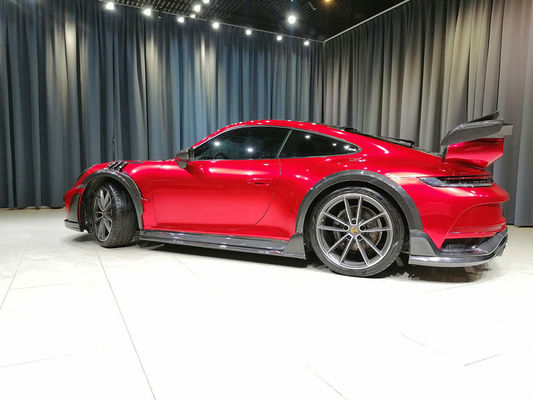 Συσκευές αυτοκινήτων για Porsche 911 992 Kit 911 992 Turbo Upgraded Techart Style Μπροστά και πίσω κάλυψη προφυλακτήρα Kit σώμα