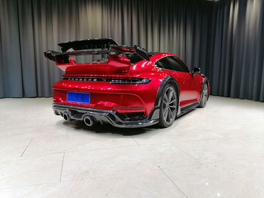 Συσκευές αυτοκινήτων για Porsche 911 992 Kit 911 992 Turbo Upgraded Techart Style Μπροστά και πίσω κάλυψη προφυλακτήρα Kit σώμα