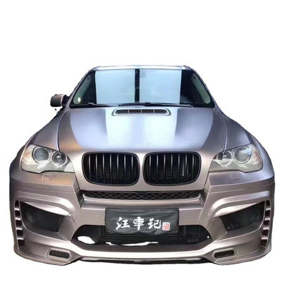 Για την BMW E70 E71 X5 Kit Σώμα FPR Υλικό X5 E70 E71 Αναβάθμιση PD Στυλ Μπροστά και πίσω προφυλακτήρες Wide Bodyki