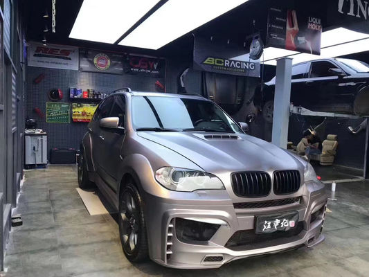 Για την BMW E70 E71 X5 Kit Σώμα FPR Υλικό X5 E70 E71 Αναβάθμιση PD Στυλ Μπροστά και πίσω προφυλακτήρες Wide Bodyki