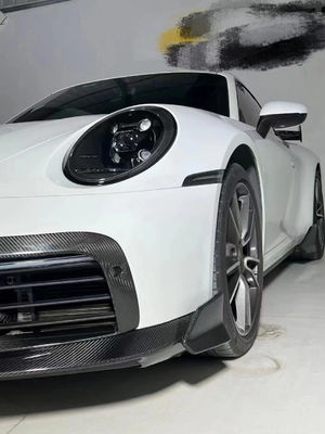 Συσκευές αυτοκινήτων για Porsche 911 992 Κιτ σώματος από ανθρακονήματα 911 992 Αναβαθμισμένο στυλ Bras Front Shovel Diffuser Spoiler Body Kit