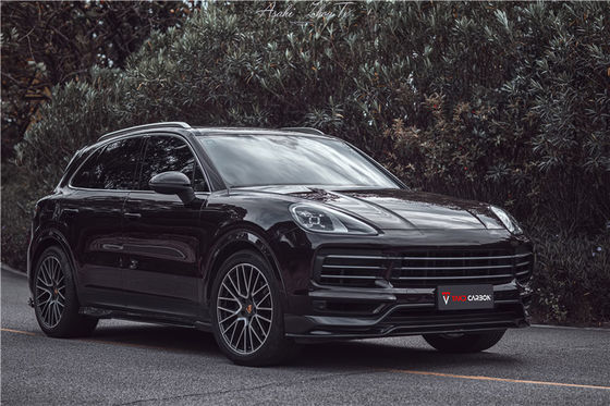 Συσκευές αυτοκινήτων για Porsche Cayenne Fiber Body Kit Cayenne Carbon Fiber Front Spreader Spoiler