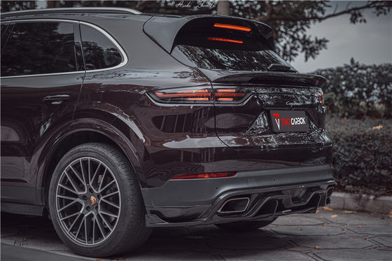 Συσκευές αυτοκινήτων για Porsche Cayenne Fiber Body Kit Cayenne Carbon Fiber Front Spreader Spoiler