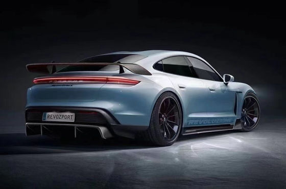Συσκευές αυτοκινήτων για Porsche Taycan Κιτ σώματος από ανθρακονήματα TAYCAN Upgrade REVOZPORT Style Front Shovel Diffuser Spoiler Body Kit