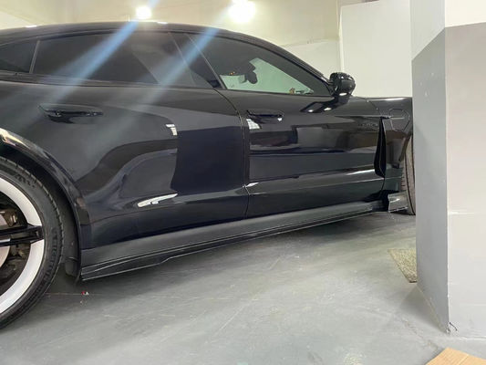Συσκευές αυτοκινήτων για Porsche Taycan Κιτ σώματος από ανθρακονήματα TAYCAN Upgrade REVOZPORT Style Front Shovel Diffuser Spoiler Body Kit