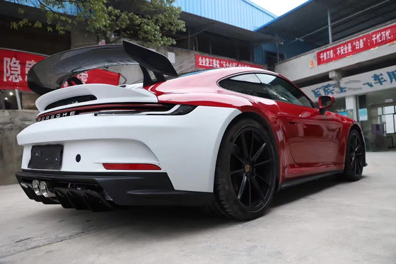 PP πλαστικό υλικό κιτ σώματος για Porsche911 992 992 Αναβαθμισμένο στυλ GT3 μπροστινό και πίσω προφυλακτήρα πλευρική φούστα Spoiler Hood κιτ σώματος