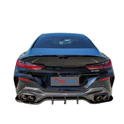 Συσκευές αυτοκινήτου για BMW Σειράς 8 G14 G15 G16 840i Κιτ σώματος από ανθρακονήματα 840i Ανθρακονήματα μπροστινή κουκούλα διασκορπισμένος σπόιλερ πλευρική φούστα