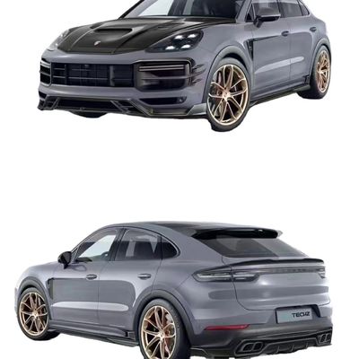 Για Porsche Cayenne Carbon Fiber Body Kit Cayenne Carbon Fiber Front Lip Diffuser Spoiler Πάνω Πτέρυγα Κουκούπι Πλευρική Φούστα