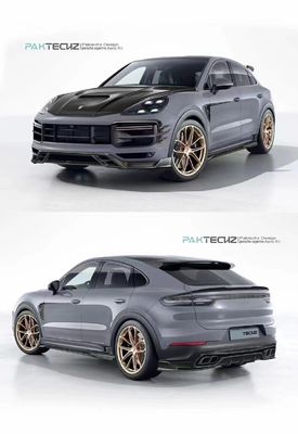 Για Porsche Cayenne Carbon Fiber Body Kit Cayenne Carbon Fiber Front Lip Diffuser Spoiler Πάνω Πτέρυγα Κουκούπι Πλευρική Φούστα