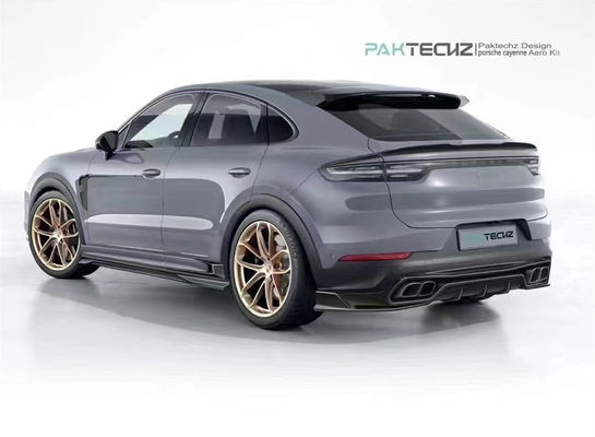 Για Porsche Cayenne Carbon Fiber Body Kit Cayenne Carbon Fiber Front Lip Diffuser Spoiler Πάνω Πτέρυγα Κουκούπι Πλευρική Φούστα