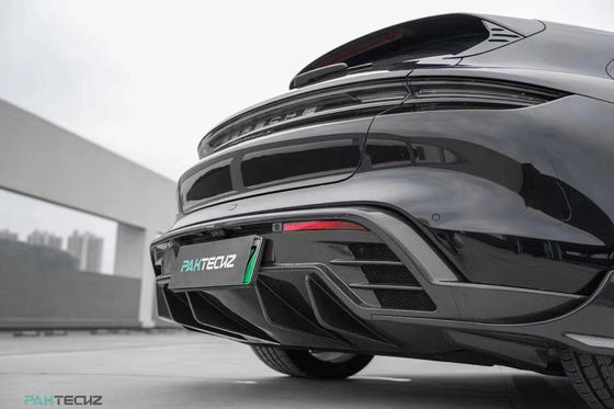 Κουτί σώματος από ξηρές ανθρακικές ίνες για Porsche Taycan Taycan Upgrade PAKTECHZ Style Front Shovel Diffuser