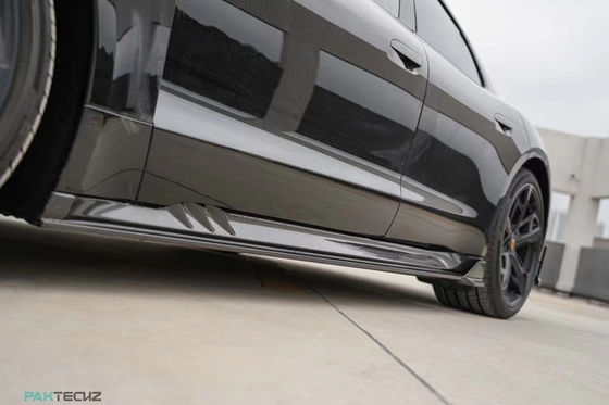 Κουτί σώματος από ξηρές ανθρακικές ίνες για Porsche Taycan Taycan Upgrade PAKTECHZ Style Front Shovel Diffuser