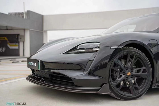 Κουτί σώματος από ξηρές ανθρακικές ίνες για Porsche Taycan Taycan Upgrade PAKTECHZ Style Front Shovel Diffuser