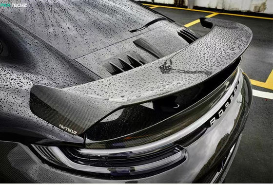 Για την Porsche 992 Turbo Carbon Fiber Spoiler 992 Turbo Upgrade Paktechz Style Carbon Fiber Tail Cover Spoiler (Σποιλερ με κάλυψη από ανθρακονήματα)