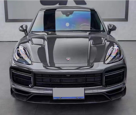 Για την Porsche Cayenne Carbon Fiber Wide Body Kit Η Cayenne αναβαθμίζει το στυλ MSY Carbon Fiber Front Lip Diffuser Spoiler Hood